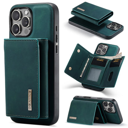 For iPhone 16 Pro Max DG.MING M1 Series 3-Fold Multi Card Wallet Leather Phone Case(Green) - iPhone 16 Pro Max Cases by DG.MING | Online Shopping UK | buy2fix