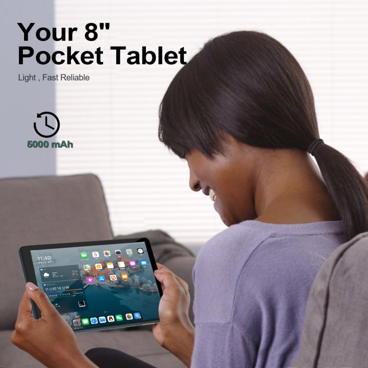 BDF P8 3G Phone Call Tablet PC 8.0 inch, 2GB+32GB, Android 9.0 MTK6735 Octa Core, Support Dual SIM, EU Plug(Grey) - BDF by BDF | Online Shopping UK | buy2fix