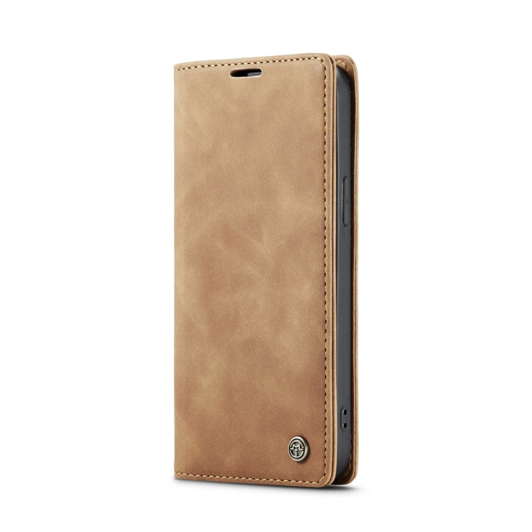 For iPhone 15 Plus CaseMe 013 Multifunctional Horizontal Flip Leather Phone Case(Brown) - iPhone 15 Plus Cases by CaseMe | Online Shopping UK | buy2fix