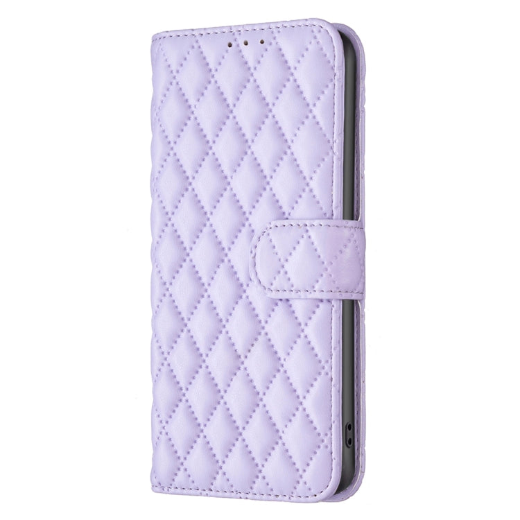 For Honor 100 Pro Diamond Lattice Wallet Flip Leather Phone Case(Purple) - Honor Cases by buy2fix | Online Shopping UK | buy2fix