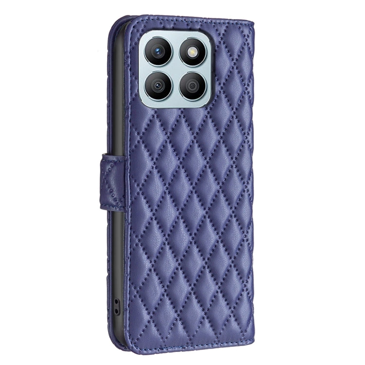 For Honor X8b Diamond Lattice Wallet Flip Leather Phone Case(Blue) - Honor Cases by buy2fix | Online Shopping UK | buy2fix