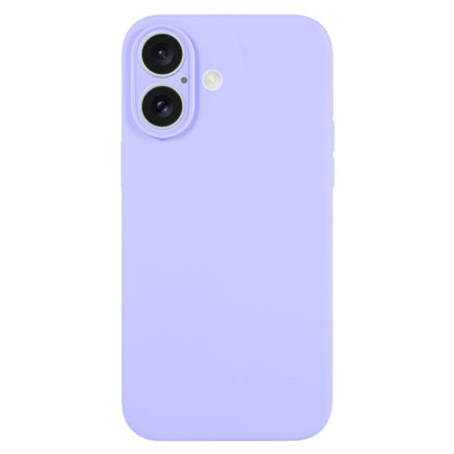 For iPhone 16 Plus Pure Color Liquid Silicone Fine Pore Phone Case(Light Purple) - iPhone 16 Plus Cases by buy2fix | Online Shopping UK | buy2fix