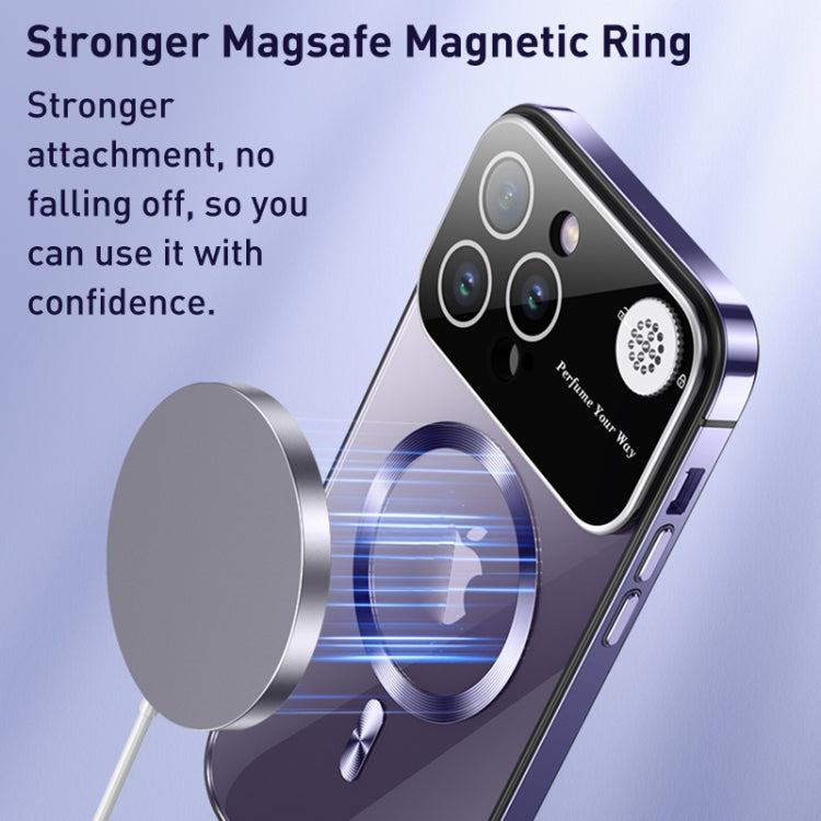 For iPhone 15 Pro Aromatherapy MagSafe Magnetic Phone Case(Sierra Blue) - iPhone 15 Pro Cases by buy2fix | Online Shopping UK | buy2fix