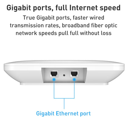 COMFAST CF-E393AX 3000Mbps WIFI6 Dual Frequency Ceiling Mounted Indoor Wireless AP(White) - Broadband Amplifiers by COMFAST | Online Shopping UK | buy2fix