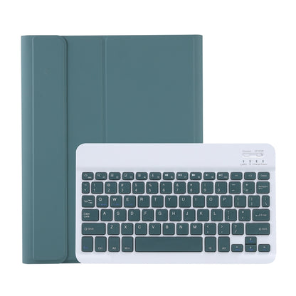 C-11B For iPad Pro 11 inch (2020) Detachable ABS Candy Color Bluetooth Keyboard Tablet Case with Stand & Pen Slot(Dark Green) - For iPad Pro by buy2fix | Online Shopping UK | buy2fix