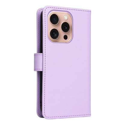 For iPhone 16 Pro BETOPNICE BN-005 2 in 1 Detachable Imitate Genuine Leather Phone Case(Light Purple) - iPhone 16 Pro Cases by BETOPNICE | Online Shopping UK | buy2fix