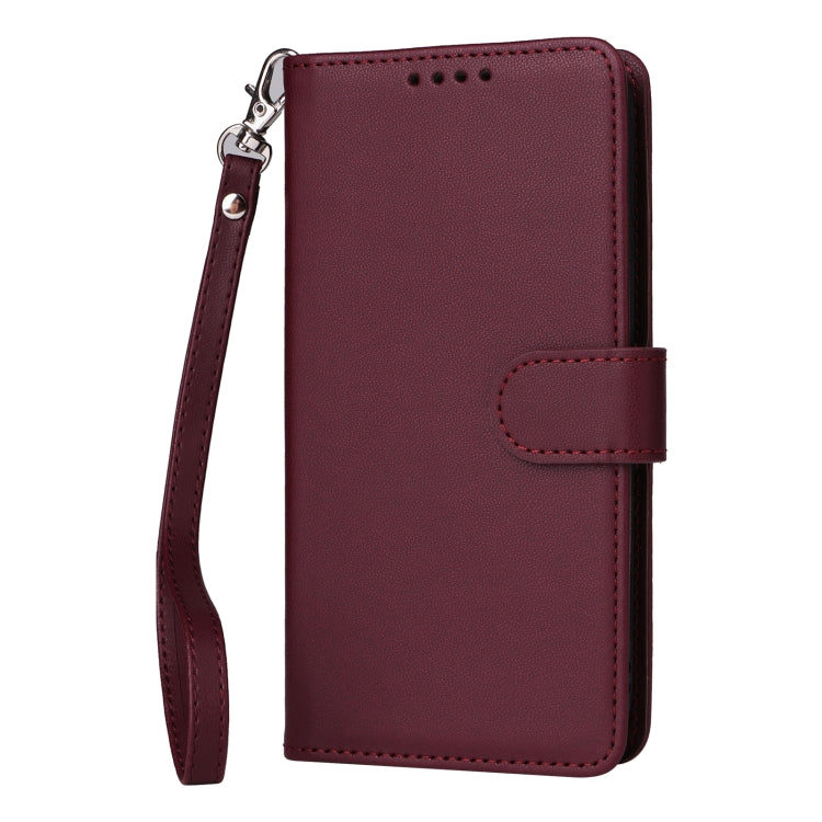 For iPhone 16 Pro BETOPNICE BN-005 2 in 1 Detachable Imitate Genuine Leather Phone Case(Wine Red) - iPhone 16 Pro Cases by BETOPNICE | Online Shopping UK | buy2fix