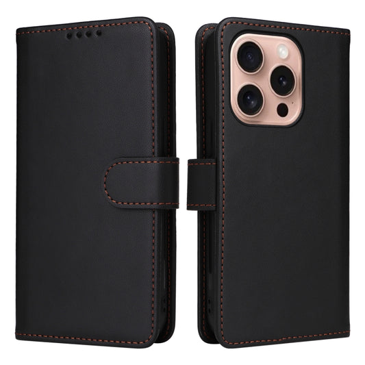 For iPhone 16 Pro Max BETOPNICE BN-005 2 in 1 Detachable Imitate Genuine Leather Phone Case(Black) - iPhone 16 Pro Max Cases by BETOPNICE | Online Shopping UK | buy2fix