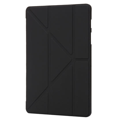 For Samsung Galaxy Tab S9+ Deformation Silicone Leather Tablet Case(Black) - Galaxy Tab S9+ Cases by buy2fix | Online Shopping UK | buy2fix