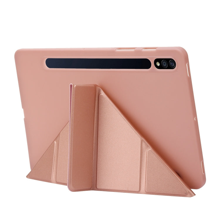 For Samsung Galaxy Tab S9+ Deformation Silicone Leather Tablet Case(Dark Green) - Galaxy Tab S9+ Cases by buy2fix | Online Shopping UK | buy2fix