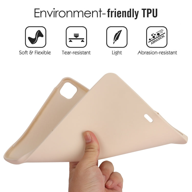 For iPad Pro 13 2024 Oil Spray Skin-friendly TPU Tablet Case(Milk White) - iPad Pro 13 2024 Cases by buy2fix | Online Shopping UK | buy2fix