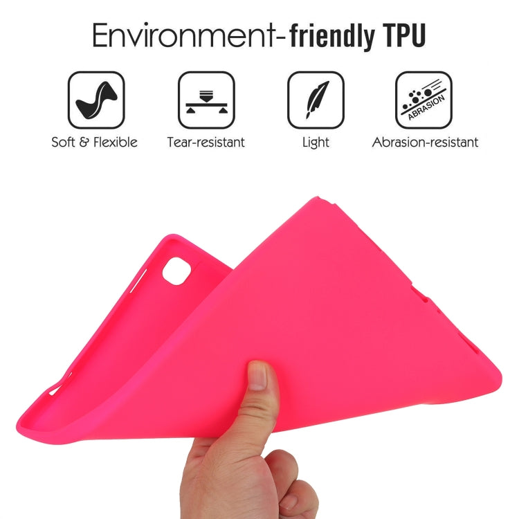 For Samsung Galaxy Tab S9 Oil Spray Skin-friendly TPU Tablet Case(Rose Red) - Galaxy Tab S9 Cases by buy2fix | Online Shopping UK | buy2fix