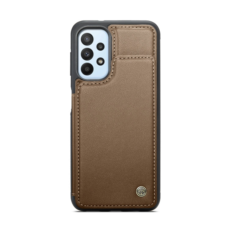 For Samsung Galaxy A23 CaseMe C22 Card Slots Holder RFID Anti-theft Phone Case(Brown) - Galaxy Phone Cases by CaseMe | Online Shopping UK | buy2fix