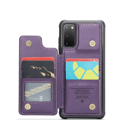 For Samsung Galaxy S20 CaseMe C22 Card Slots Holder RFID Anti-theft Phone Case(Purple) - Galaxy Phone Cases by CaseMe | Online Shopping UK | buy2fix