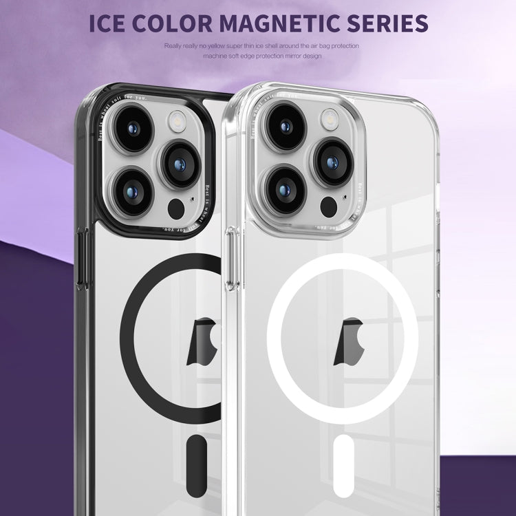 For iPhone 13 Pro Ice Color Magnetic Series PC + Acrylic Magsafe Phone Case(Transparent) - iPhone 13 Pro Cases by buy2fix | Online Shopping UK | buy2fix