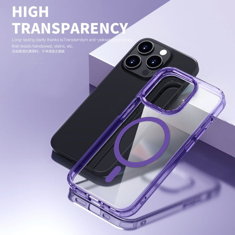 For iPhone 13 Pro Ice Color Magnetic Series PC + Acrylic Magsafe Phone Case(Transparent) - iPhone 13 Pro Cases by buy2fix | Online Shopping UK | buy2fix