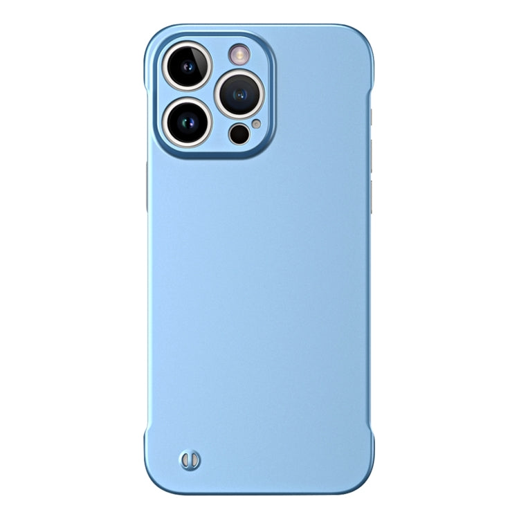 For iPhone 13 Pro Frameless Metallic Paint Hybrid PC Phone Case(Sierra Blue) - iPhone 13 Pro Cases by buy2fix | Online Shopping UK | buy2fix