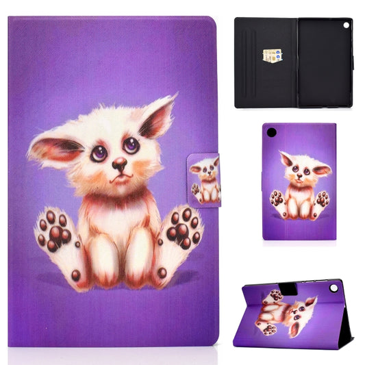 For Samsung Galaxy Tab A9+ Electric Pressed Colored Drawing Leather Tablet Case with Sleep / Wake-up Function(Golden Fox) - Galaxy Tab A9+ by buy2fix | Online Shopping UK | buy2fix