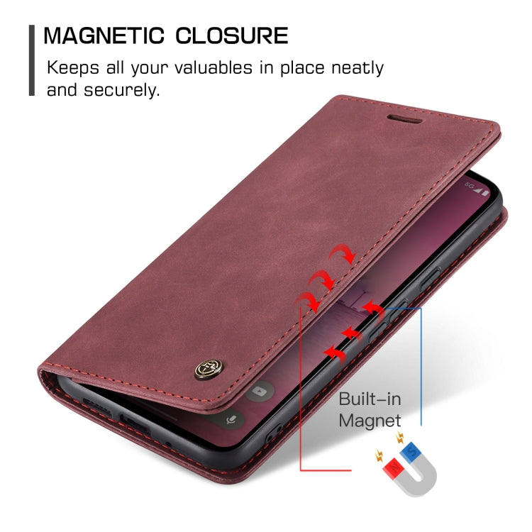 For Google Pixel 9 Pro XL CaseMe 013 Multifunctional Horizontal Flip Leather Phone Case(Wine Red) - Google Cases by CaseMe | Online Shopping UK | buy2fix