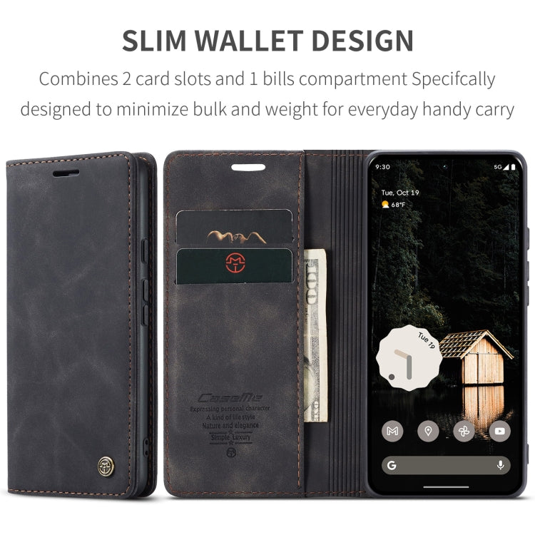 For Google Pixel 9 Pro XL CaseMe 013 Multifunctional Horizontal Flip Leather Phone Case(Black) - Google Cases by CaseMe | Online Shopping UK | buy2fix