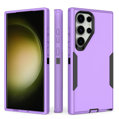 For Samsung Galaxy S25 Ultra / S24 Ultra 5G Magnetic 2 in 1 PC Hybrid TPU Phone Case(Purple+Black) - Galaxy S24 Ultra 5G Cases by buy2fix | Online Shopping UK | buy2fix