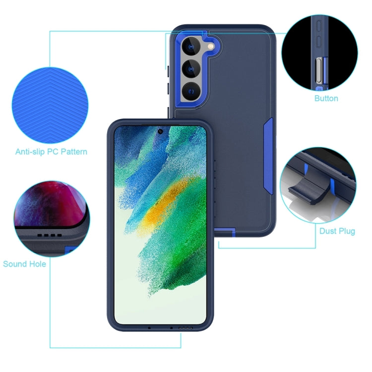 For Samsung Galaxy A03s 2 in 1 Magnetic PC + TPU Phone Case(Royal Blue+Dark Blue) - Galaxy S23 5G Cases by buy2fix | Online Shopping UK | buy2fix