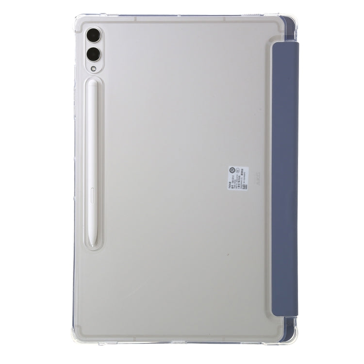 For Samsung Galaxy Tab S9+ Clear Acrylic Deformation Leather Tablet Case(Lavender) - Galaxy Tab S9+ Cases by buy2fix | Online Shopping UK | buy2fix