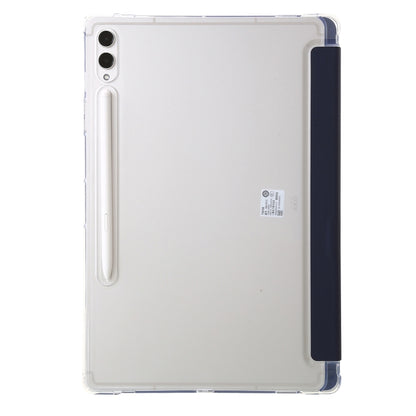 For Samsung Galaxy Tab S9 FE Clear Acrylic Deformation Leather Tablet Case(Dark Blue) - Galaxy Tab S9 FE by buy2fix | Online Shopping UK | buy2fix