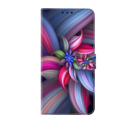 For Motorola Moto G14 Crystal 3D Shockproof Protective Leather Phone Case(Colorful Flower) - Motorola Cases by buy2fix | Online Shopping UK | buy2fix