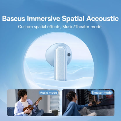 Baseus Bowie Series M3 TWS True Wireless Bluetooth Earphone(Blue) - TWS Earphone by Baseus | Online Shopping UK | buy2fix