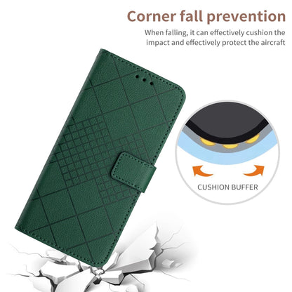 For Google Pixel 9 Pro Rhombic Grid Texture Leather Phone Case(Green) - Google Cases by buy2fix | Online Shopping UK | buy2fix