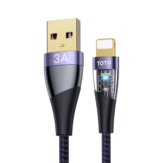 TOTU BT-018 Ming Series 3A USB to 8 Pin Fast Charging Data Cable, Length:1.5m(Purple) - Normal Style Cable by TOTUDESIGN | Online Shopping UK | buy2fix