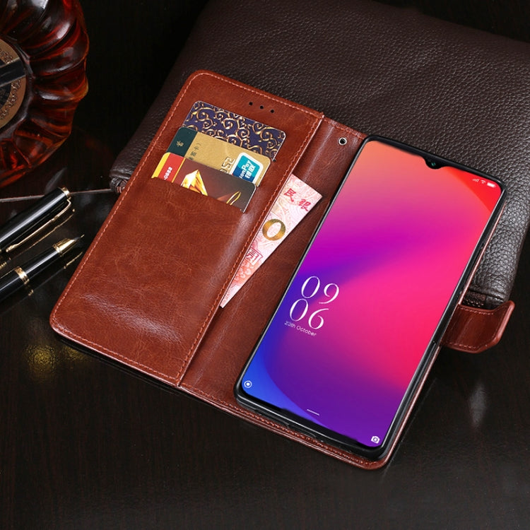 For DOOGEE X95 idewei Crazy Horse Texture Horizontal Flip Leather Case with Holder & Card Slots & Wallet(Brown) - More Brand by idewei | Online Shopping UK | buy2fix