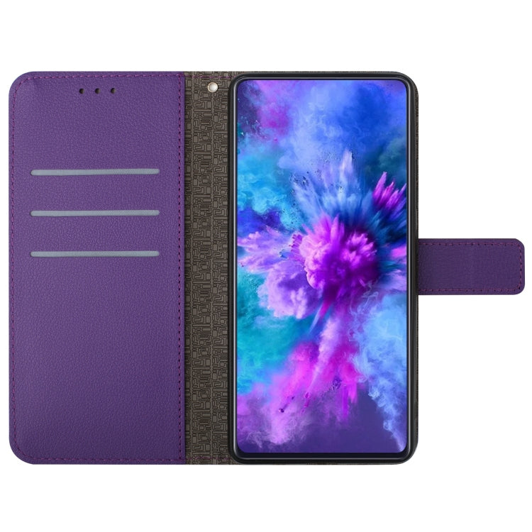 For Samsung Galaxy S23 FE 5G Rhombic Grid Texture Leather Phone Case(Purple) - Galaxy S23 FE 5G Cases by buy2fix | Online Shopping UK | buy2fix