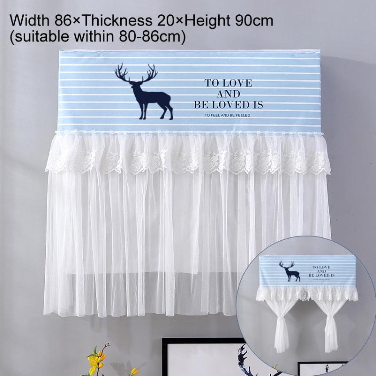 Do Not Take Dust-proof And Anti Direct Blowing Simple Wind Hanging Machine Air Conditioner Moon Cover, Size:Width 86 × Thickness 20 × Height 90cm(Striped Deer) - Dust Covers by buy2fix | Online Shopping UK | buy2fix