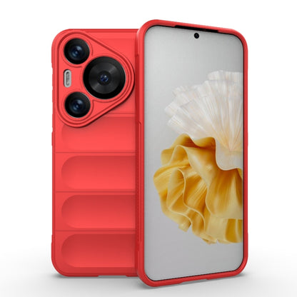 For Huawei Pura 70 Pro / 70 Pro+ Magic Shield TPU + Flannel Phone Case(Red) - Huawei Cases by buy2fix | Online Shopping UK | buy2fix