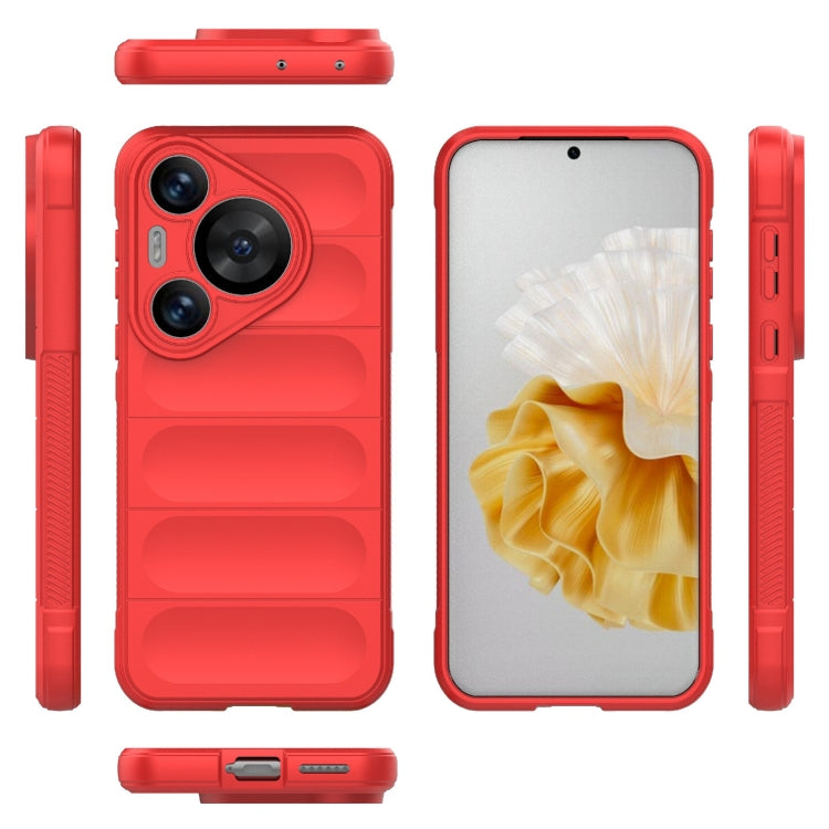 For Huawei Pura 70 Pro / 70 Pro+ Magic Shield TPU + Flannel Phone Case(Red) - Huawei Cases by buy2fix | Online Shopping UK | buy2fix