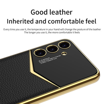 For Samsung Galaxy S24+ 5G GKK Plating Soft TPU + Leather Full Coverage Phone Case without Pen(Purple) - Galaxy S24+ 5G Cases by GKK | Online Shopping UK | buy2fix