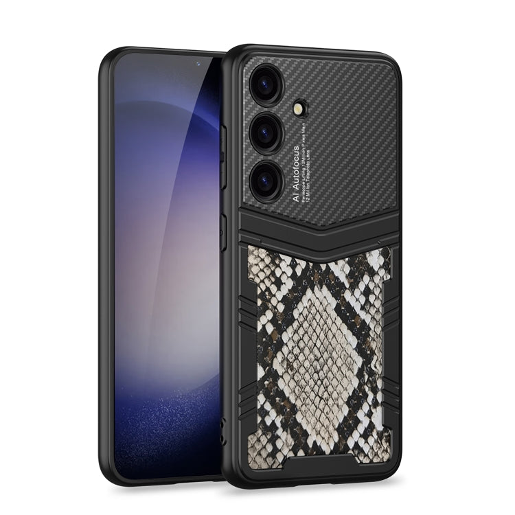 For Samsung Galaxy S24 5G GKK TPU + PU Full Coverage Phone Case(Python Texture) - Galaxy S24 5G Cases by GKK | Online Shopping UK | buy2fix