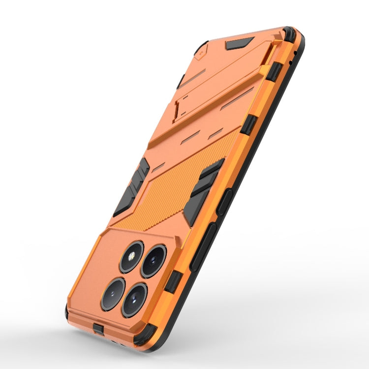 For Xiaomi Redmi K70 5G Punk Armor 2 in 1 PC + TPU Phone Case with Holder(Orange) - K70 Cases by buy2fix | Online Shopping UK | buy2fix