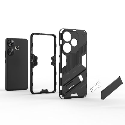 For Xiaomi Redmi Turbo 3 5G Punk Armor 2 in 1 PC + TPU Phone Case with Holder(Blue) - Xiaomi Cases by buy2fix | Online Shopping UK | buy2fix