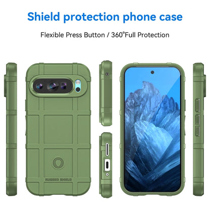 For Google Pixel 9 Full Coverage Shockproof TPU Phone Case(Green) - Google Cases by buy2fix | Online Shopping UK | buy2fix