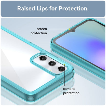 For Samsung Galaxy M14 4G Colorful Series Acrylic Hybrid TPU Phone Case(Transparent Blue) - Galaxy Phone Cases by buy2fix | Online Shopping UK | buy2fix