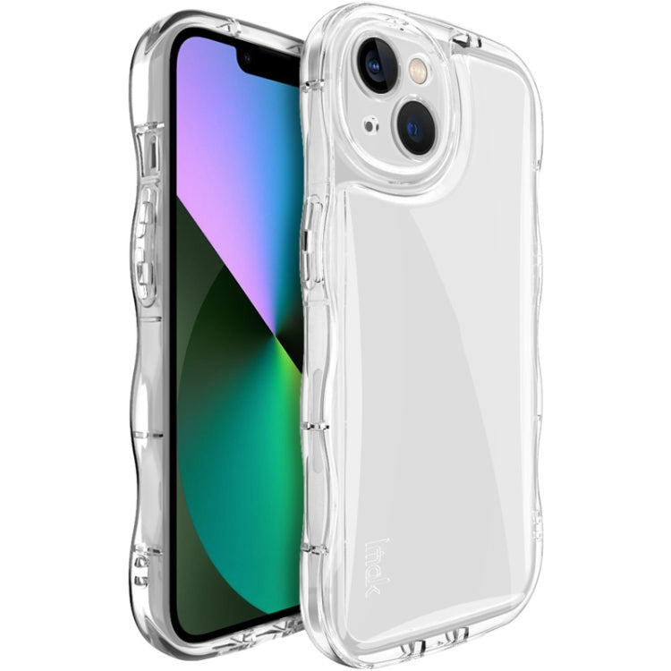 For iPhone 15 IMAK Wave Bubble Soft Shockproof Phone Case(Transparent) - iPhone 15 Cases by imak | Online Shopping UK | buy2fix