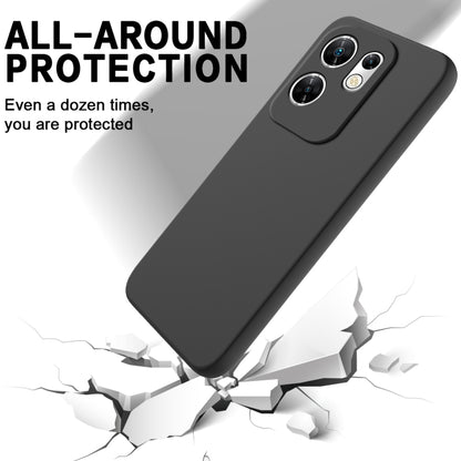 For Infinix Zero 30 4G Solid Color Liquid Silicone Dropproof Full Coverage Protective Case(Black) - Infinix Cases by buy2fix | Online Shopping UK | buy2fix