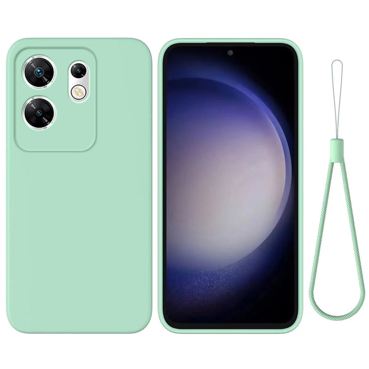For Infinix Zero 30 4G Solid Color Liquid Silicone Dropproof Full Coverage Protective Case(Green) - Infinix Cases by buy2fix | Online Shopping UK | buy2fix