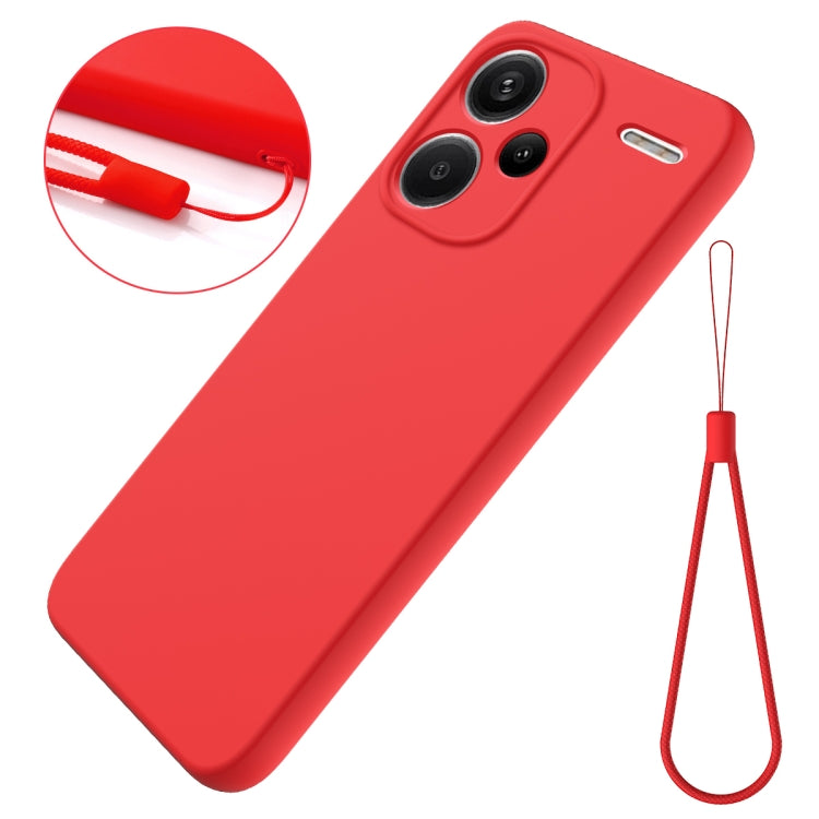 For Xiaomi Redmi Note 13 Pro+ 5G Global Solid Color Liquid Silicone Dropproof Full Coverage Phone Case(Red) - Note 13 Pro+ Cases by buy2fix | Online Shopping UK | buy2fix