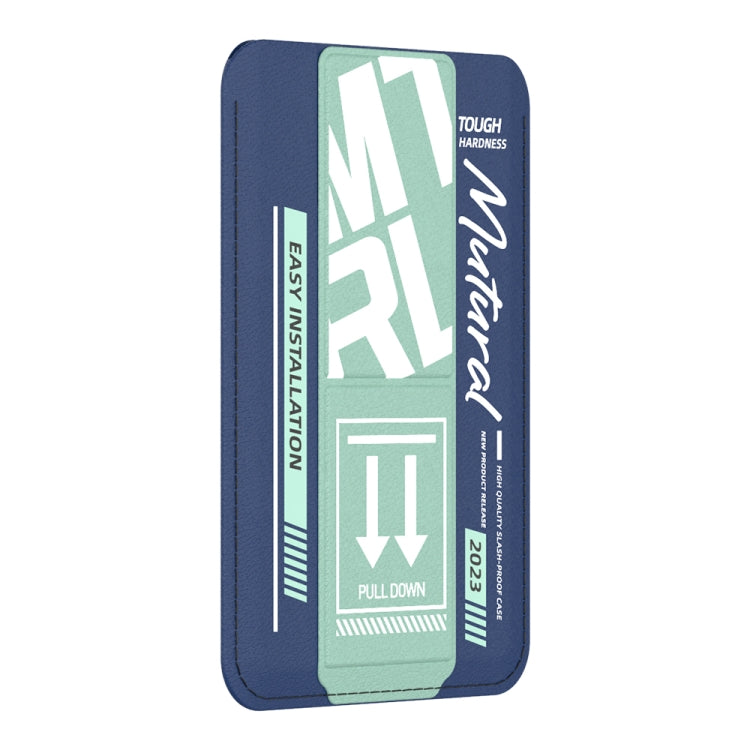 For iPhone 15 Pro Max mutural Chuncai Series Magnetic Holder Card Slot(Blue Green) - iPhone 15 Pro Max Cases by Mutural | Online Shopping UK | buy2fix