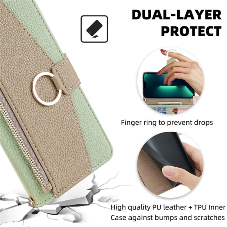 For Blackview A85 Crossbody Litchi Texture Leather Phone Case(Green) - More Brand by buy2fix | Online Shopping UK | buy2fix