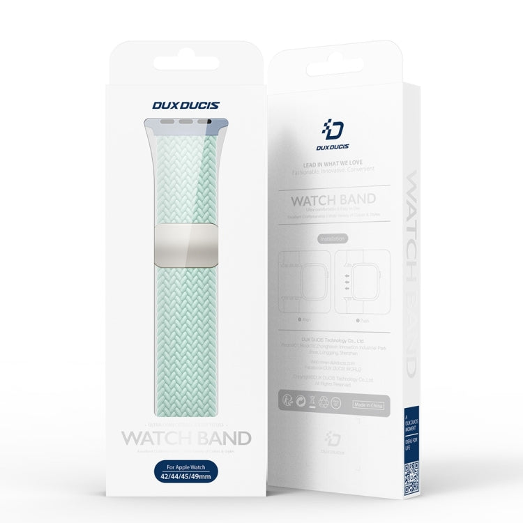 For Apple Watch Series 6 40mm DUX DUCIS Mixture Pro Series Magnetic Buckle Nylon Braid Watch Band(Light Mint) - Watch Bands by DUX DUCIS | Online Shopping UK | buy2fix